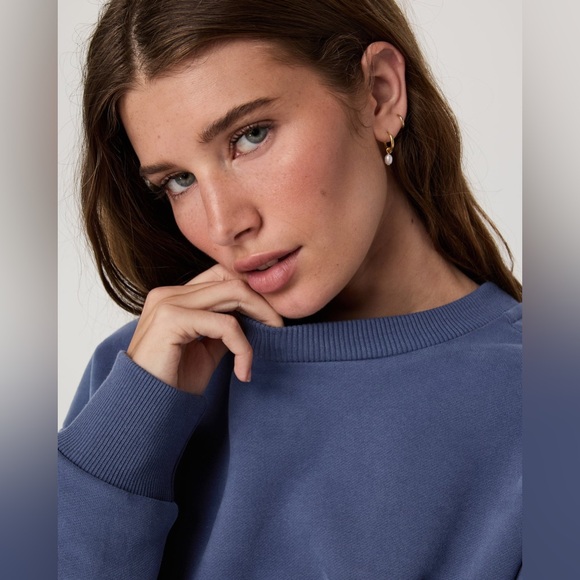 NWT Vuori Restore Oversized Crewneck T-Shirt 2.0 in French Blue - Picture 3 of 8